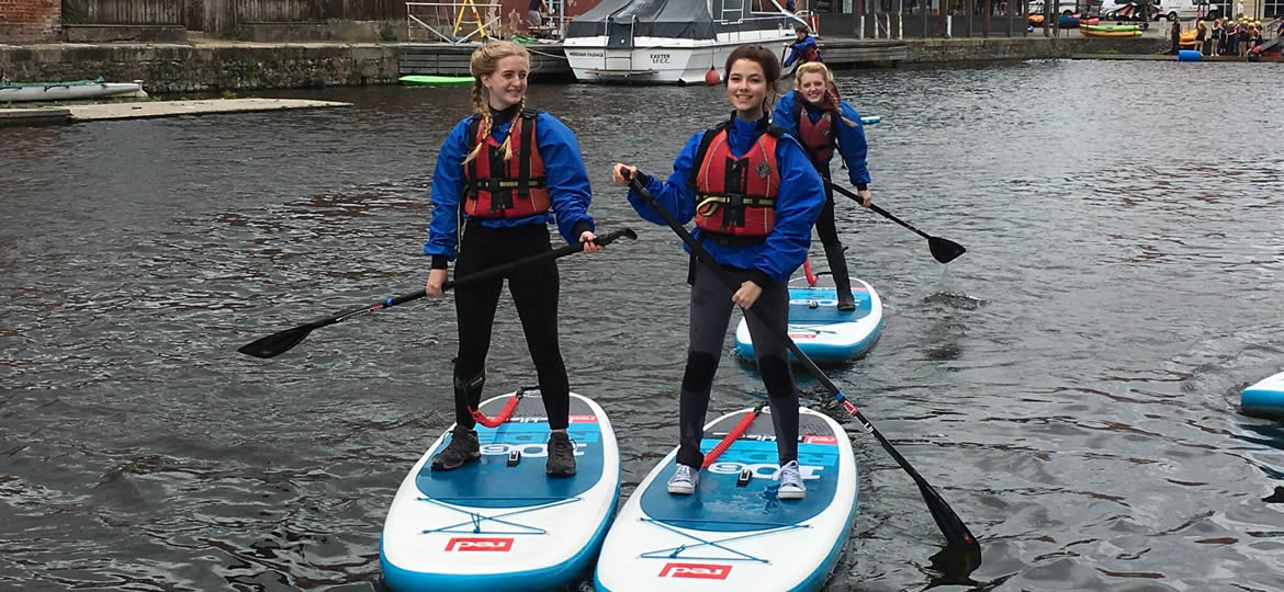 Stand Up Paddle Boarding on the Exe River